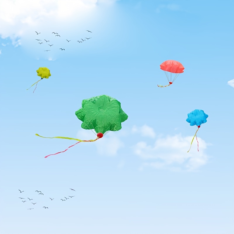 Juguete de paracaídas, No tangle Throw Throwing Parachute Men, Juguete  paracaidista infantil al aire libre (rosa, rojo, azul, verde, camuflaje)