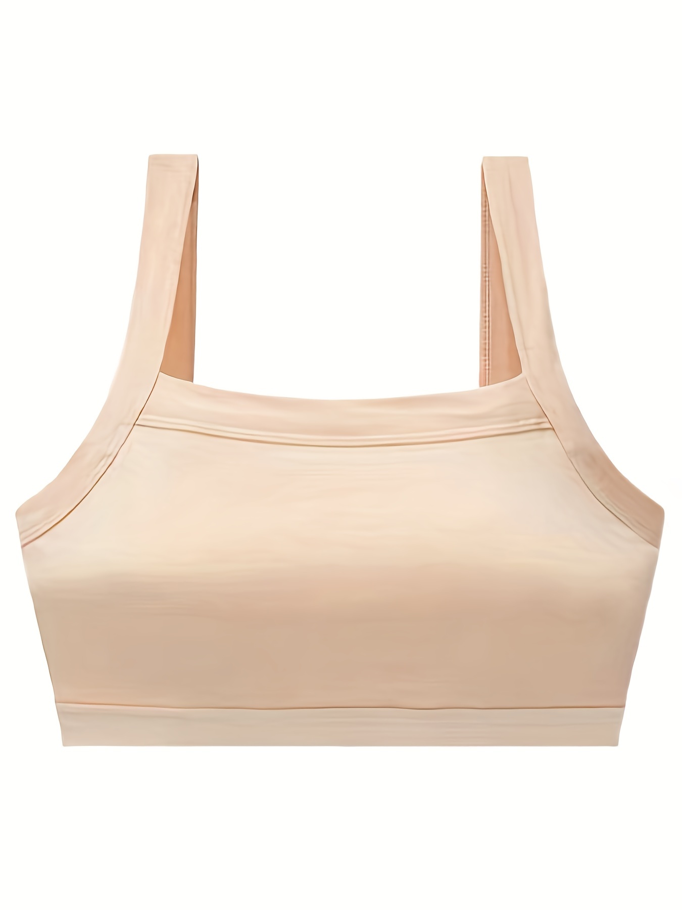 Simple Solid Wireless Bra Comfy Breathable Seamless Everyday - Temu