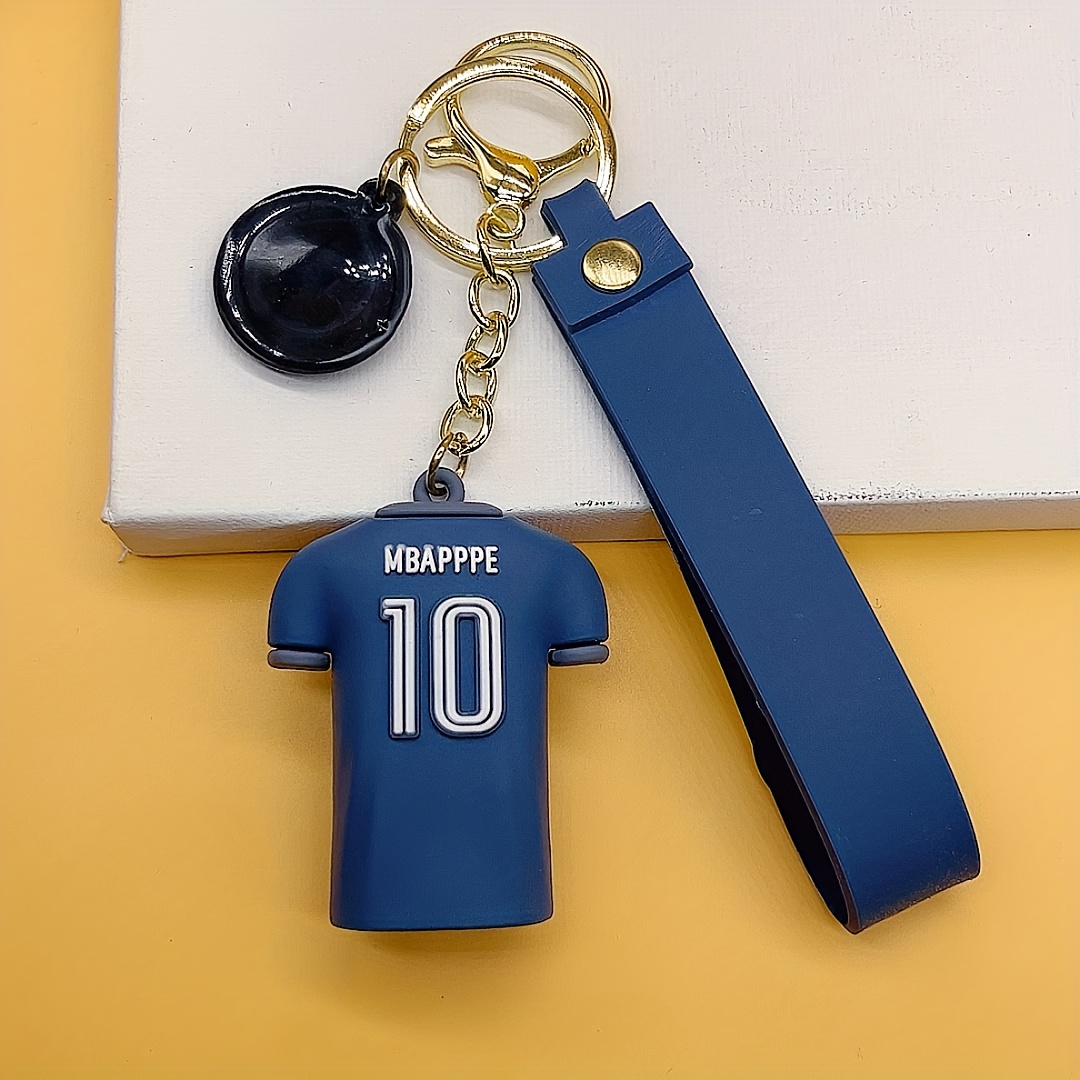 Men Soccer & Jersey Charm Keychain