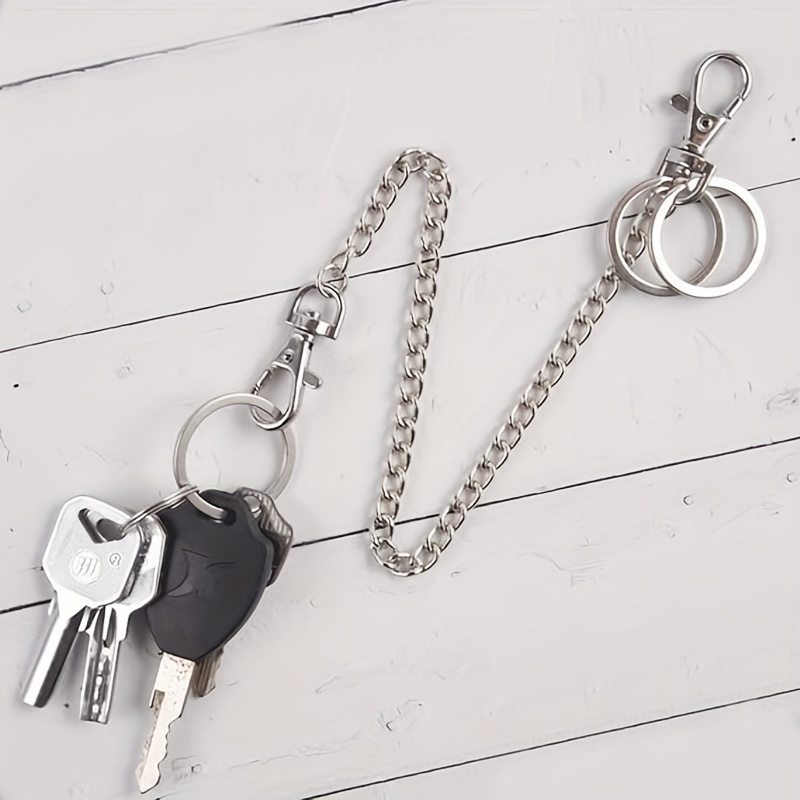 Long Pocket Chains Keys Wallets Pant Chain Key Holder Chain - Temu