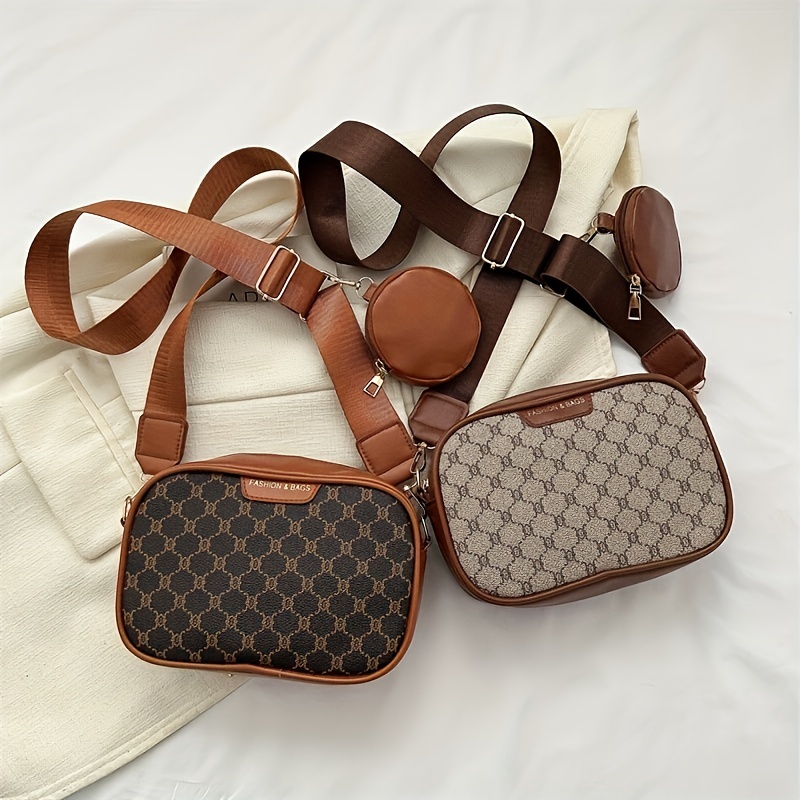 Vintage Plaid Satchel Crossbody Bag, Pu Leather Textured Bag Purse, Classic  Fashion Versatile Shoulder Bag - Temu Germany