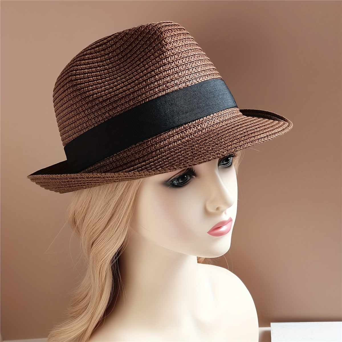 Unlock Summer Style Classic Panama Trilby Sunshade Hat - Temu Australia
