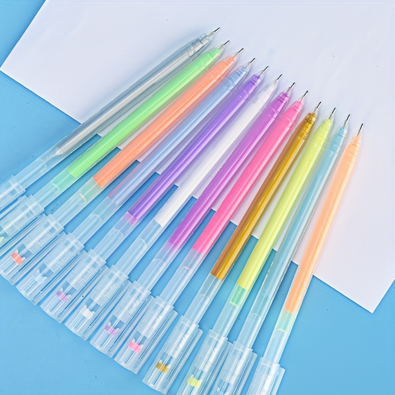Colored Gel Pens With Retro Ink Retractable fine Point - Temu