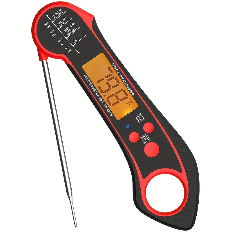 Meat Food Candy Thermometer, Probe Instant Read Thermometer, Digital  Cooking Kitchen BBQ Grill Thermometer with Long Probe for Liquids Pork Milk