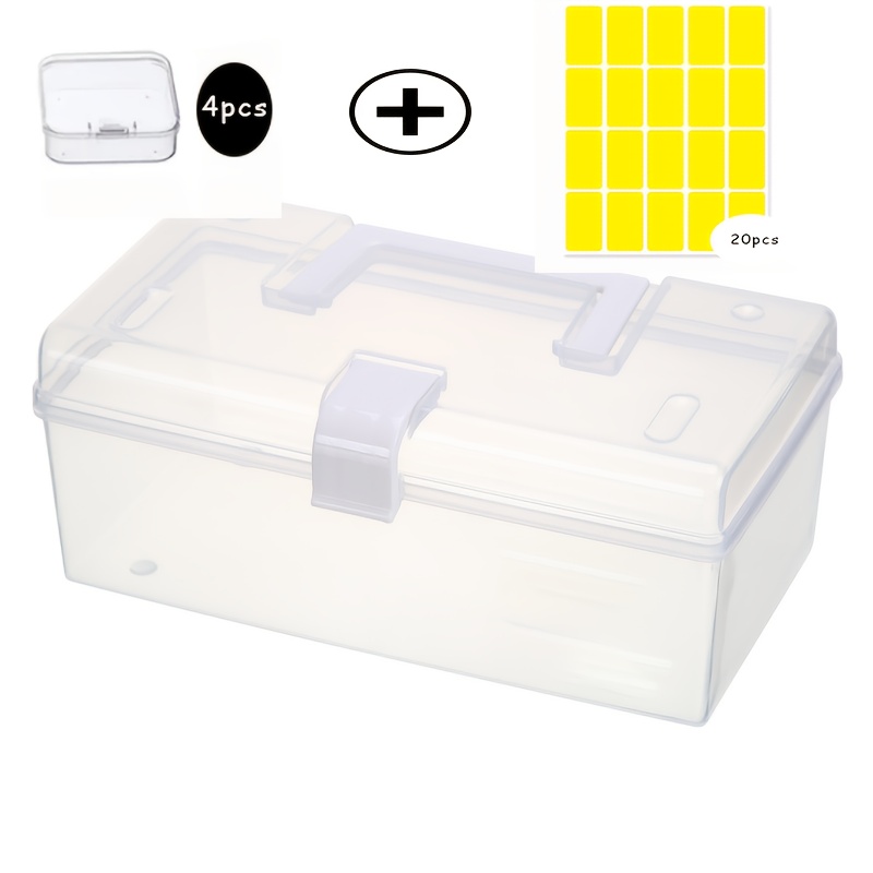 1 Large Capacity Storage Box 4 Small Plastic Storage Boxes - Temu