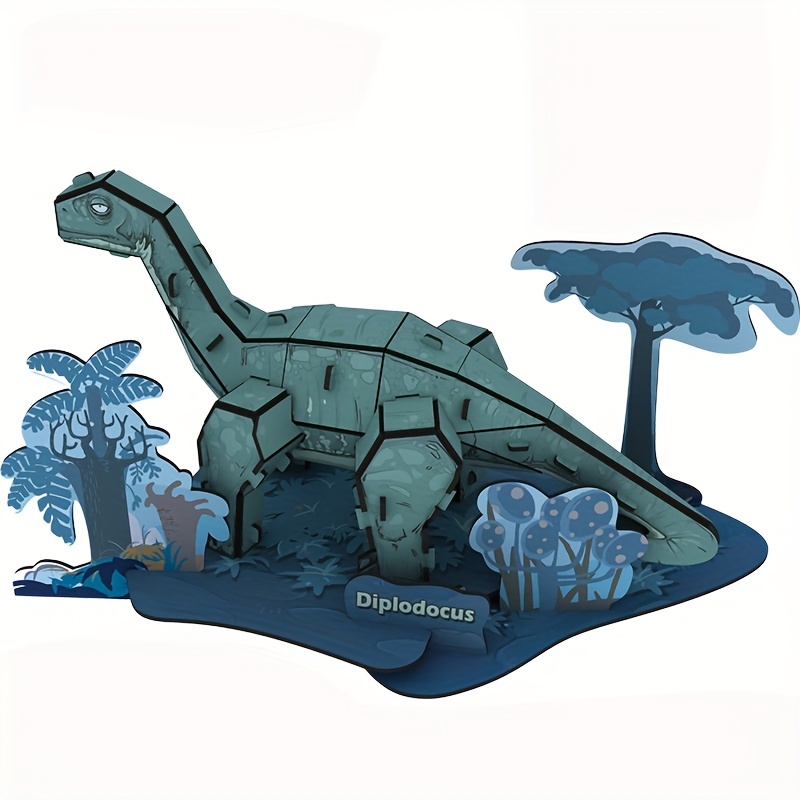 Velociraptor Dinosaur Model Kits Build 3D Metal Puzzle Toys for Kids