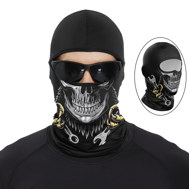 Motorcycle Head Cover Male Riding Mask Outdoor Sports Fishing Full Face Uv  Protection Neck Cover Sunscreen Viscose Quick Dry Breathable Balaclava -  Automotive - Temu Philippines