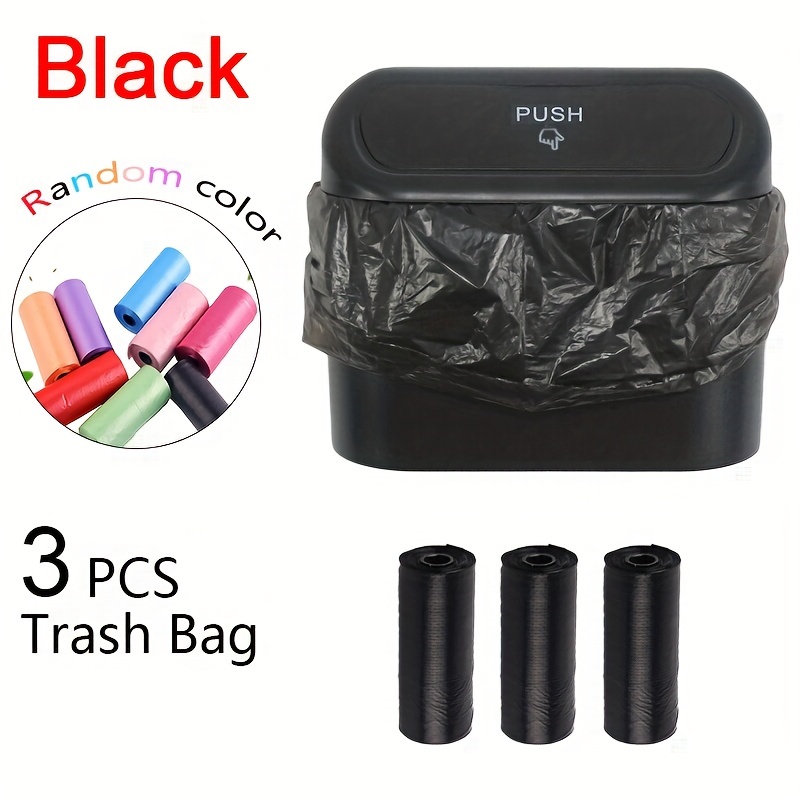 Car Trash Bin Can Storage Bag Rubbish Bin Garbage Box Case