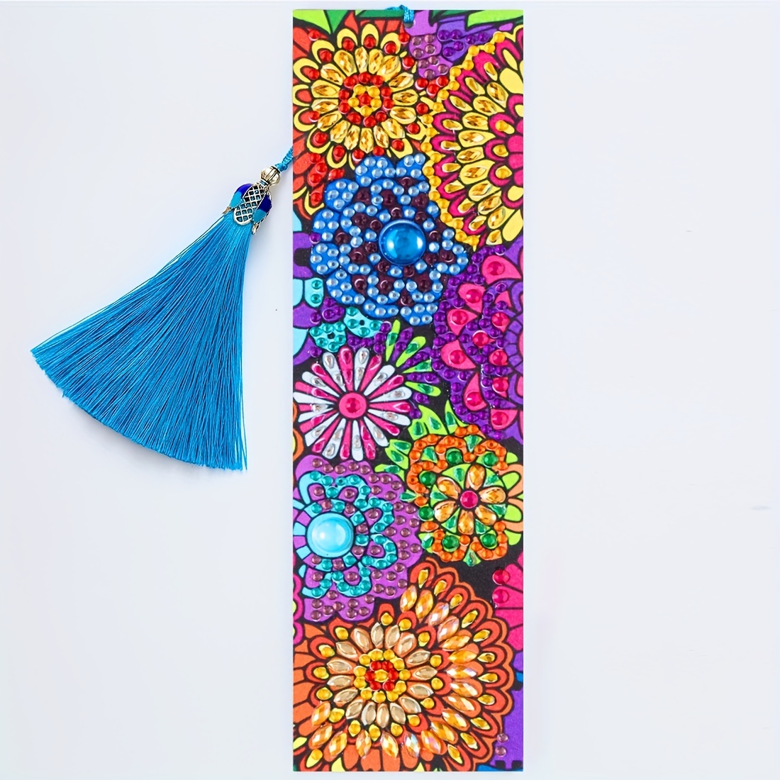 Mandala Diamond Painting Bookmarks Diy Leather Bookmark - Temu