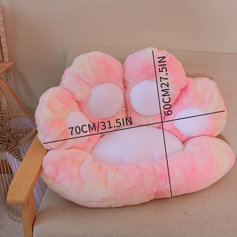 Seat Cushion, Cat Paw Cushion, Cute Seat Cushion, Lazy Susan Plush Jacket  Wrapped Pp Cotton Composed Of Bear Paw Chair Pad, For Office Chairs Game  Chairs Home Decoration, Accessories - Temu