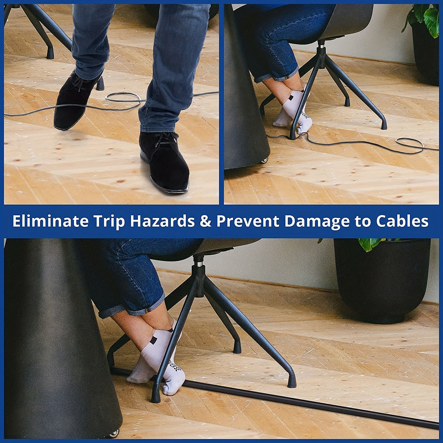 Bates- Floor Cord Cover, 6ft Cable Cover, Cord Cover Floor, Cord Protector,  Floor Cable Cover, Cord Hider Floor - Bates Choice