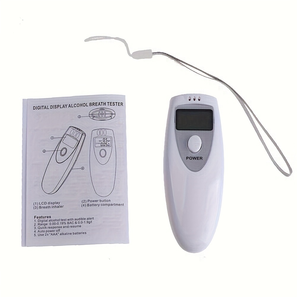 Breathalyzer - Mini alcohol breath test meter (quick and accurate