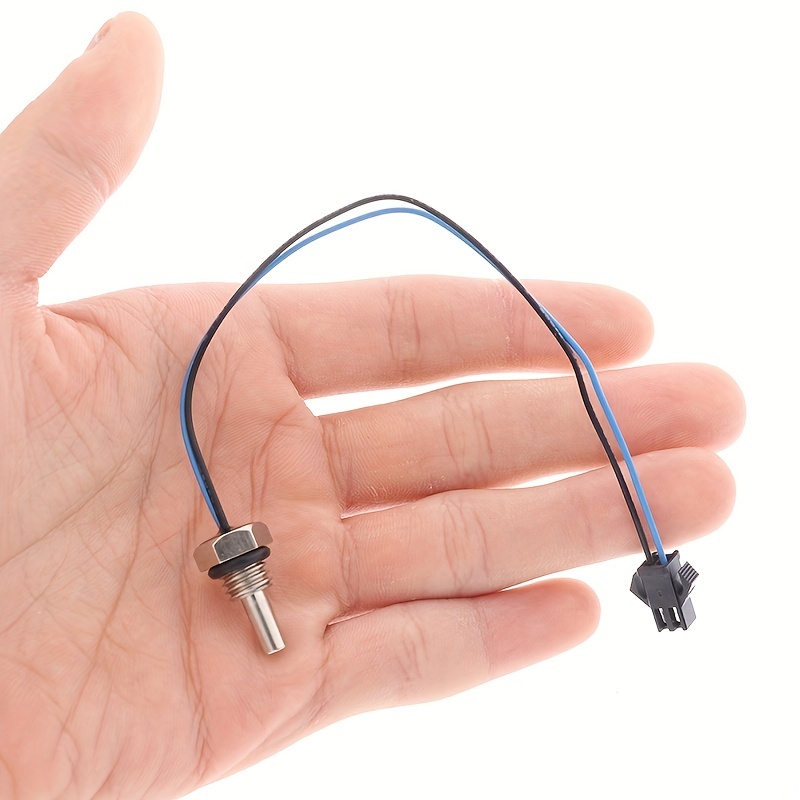 1pc Water Heater Temperature Sensor Ntc Temperature Sensor 8mm Thread 50k Thread Installation
