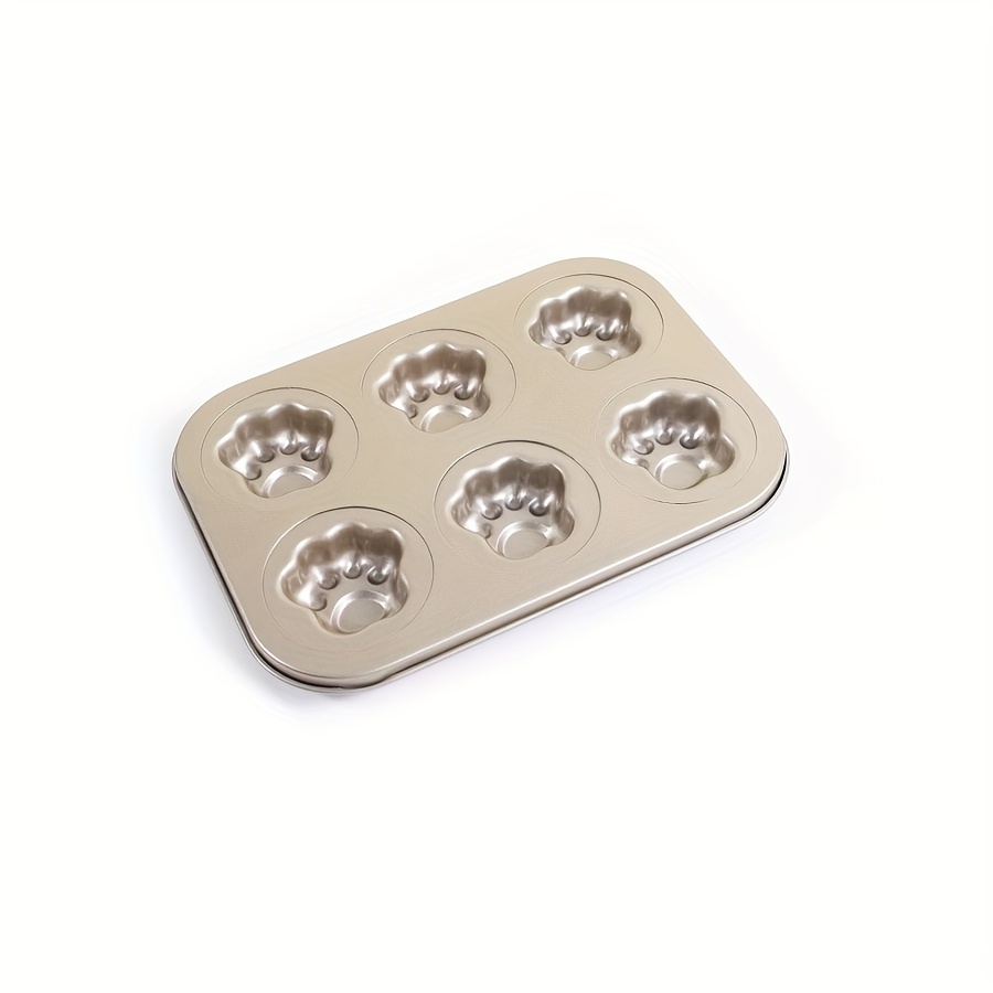 6 Cavity Bear Cake Mold Bakeware Madeleine Baking Pan - Temu