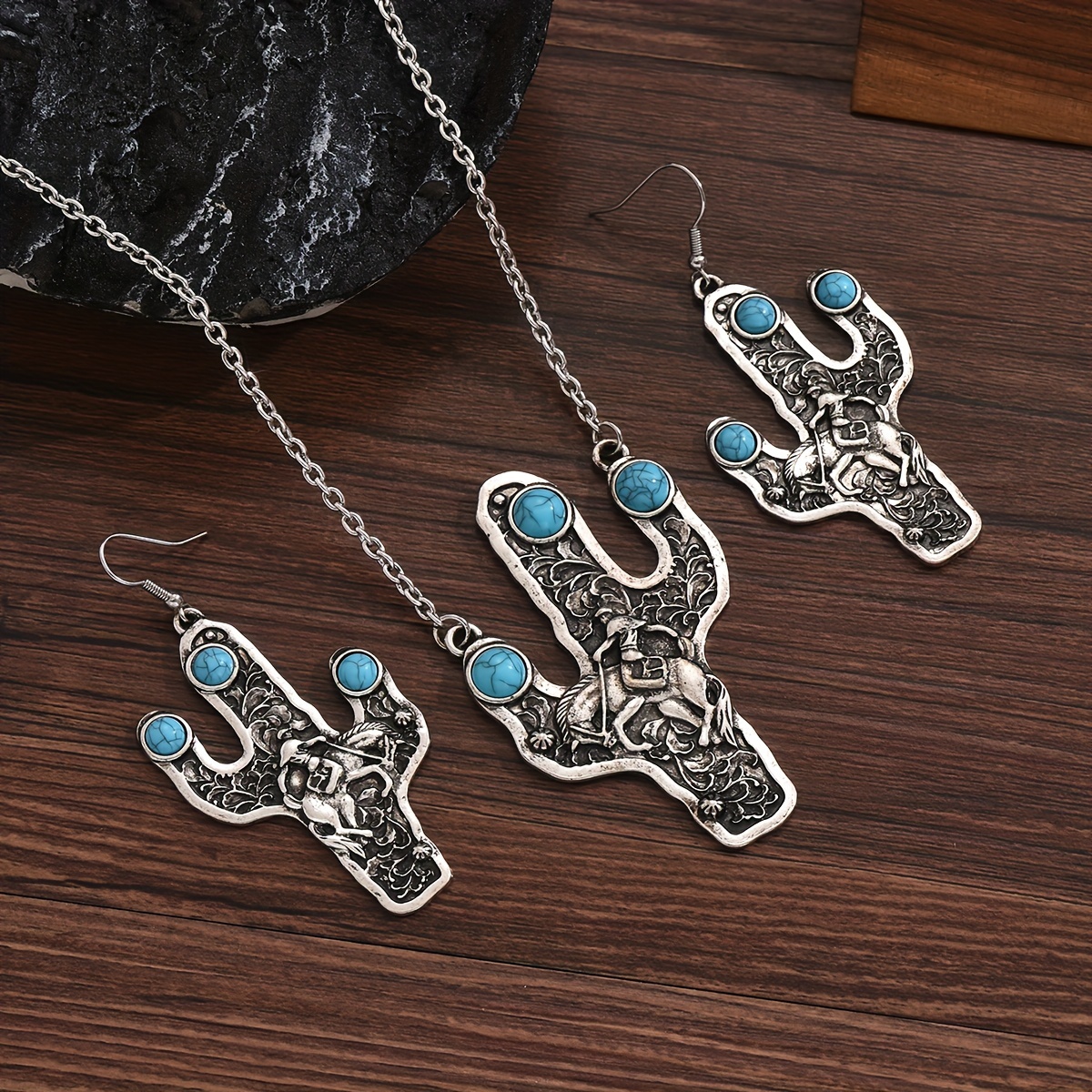 CAT In MOON Charm EARRINGS Cute Hippie Girl Kitty Jewelry, Boho Style USA Seller - Foto 10