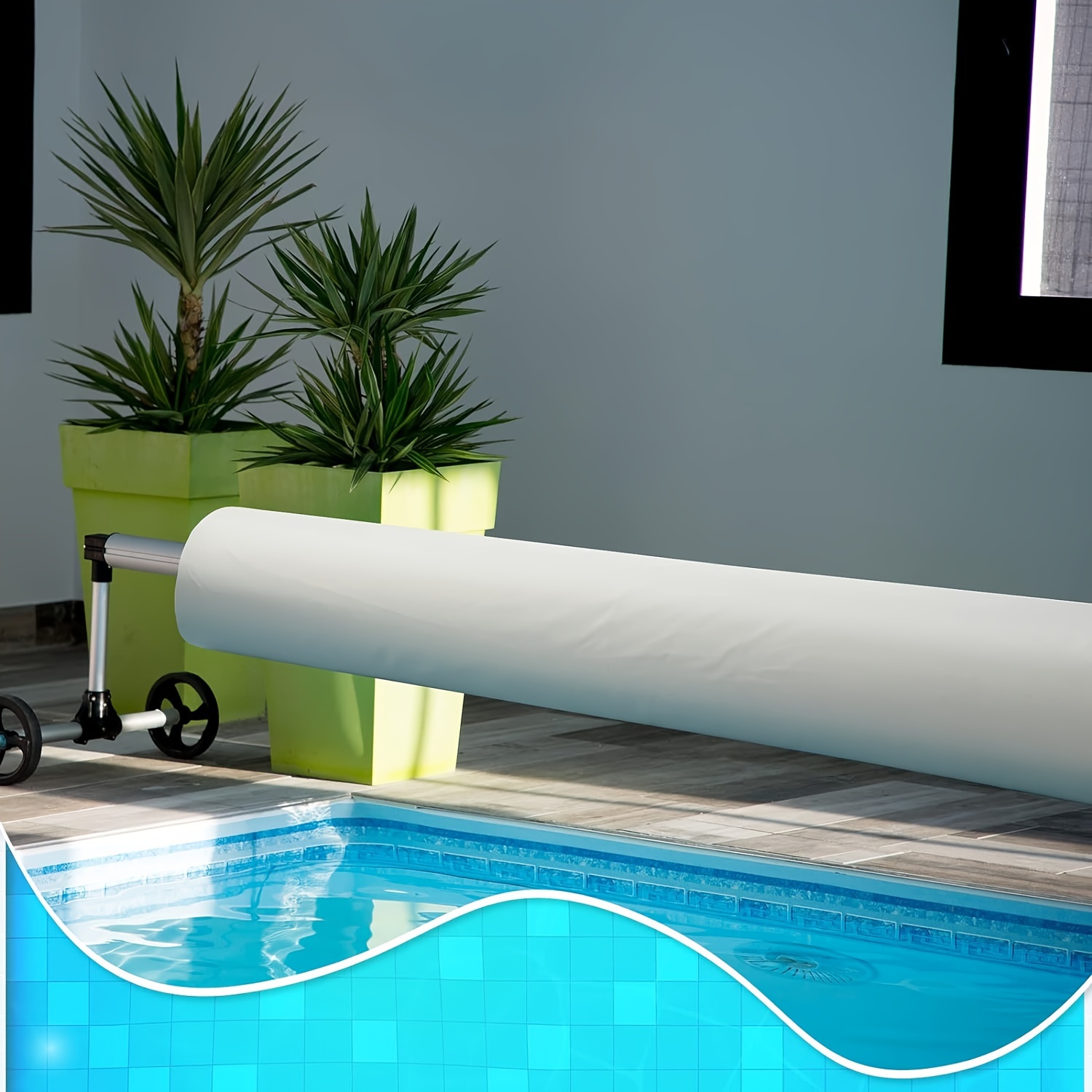 Solar Blanket Cover For Swimming Pool Reel Covers Winter - Temu