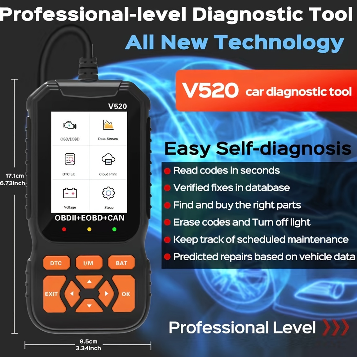 Vident V302Pro Car OBD2 Scanner Full System Diagnostic Fit For BMW