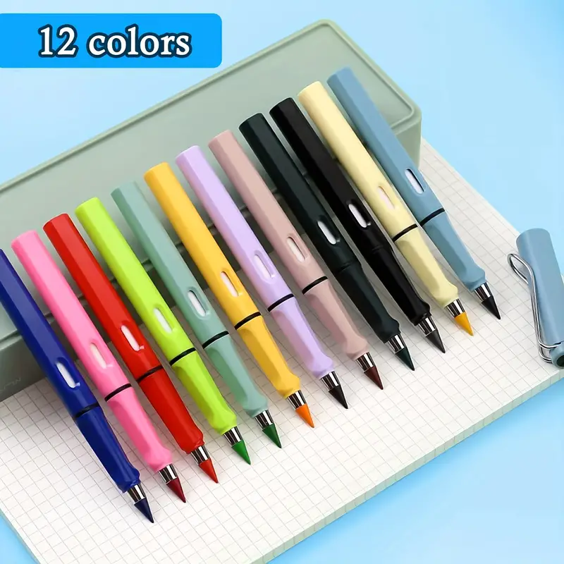 Colored Forever Pencil With Erase That Never Needs - Temu