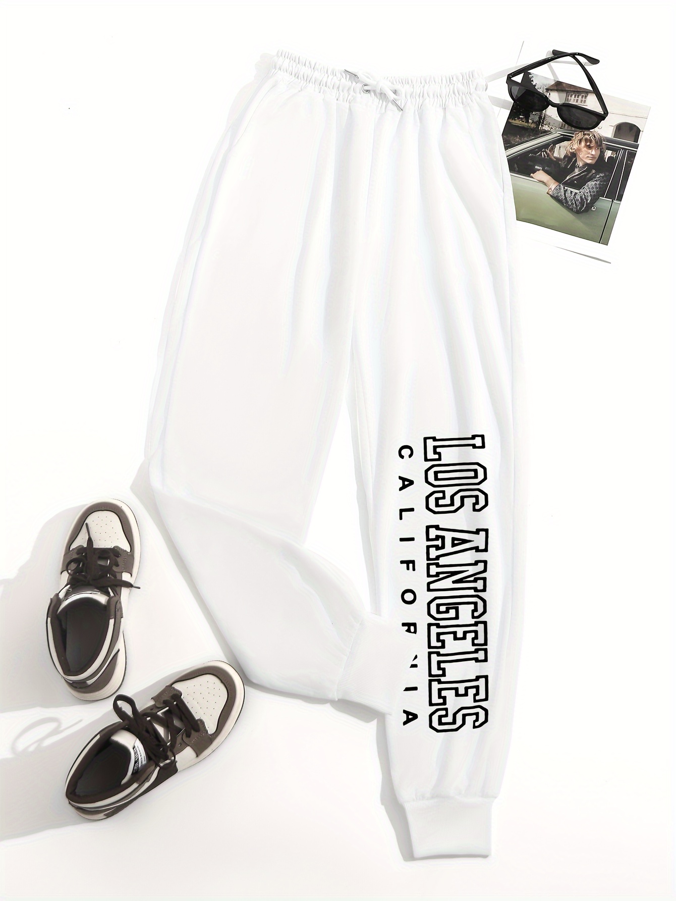 Fashion Girls''los Angeles'' Print Sports Casual Sweatpants - Temu