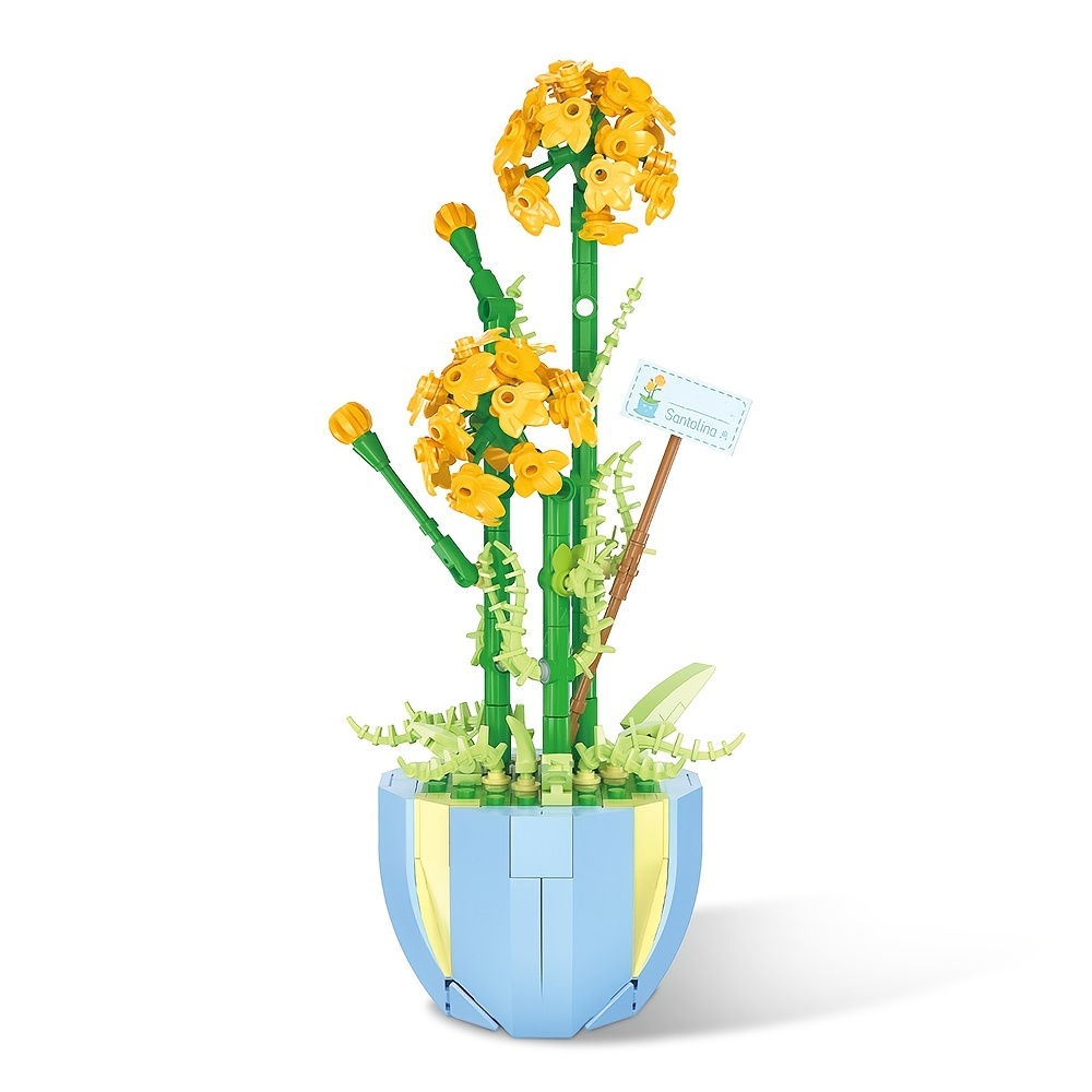fun4kid Kit di costruzione bouquet di fiori, set di blocchi di