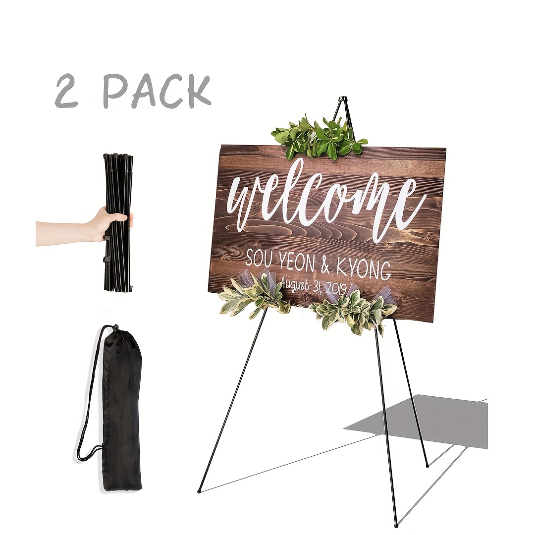1 Pack Adjustable A Frame Sign Stands For Retail And Small Business 8  5x11inch Floor Stand Table Top And Double Sided Poster Display Black, Today's Best Daily Deals