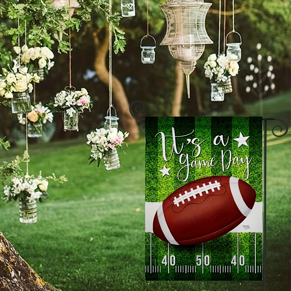 Super Bowl Decorations Football Banner NFL Game Day Flag Tapestry Sports  Fans Home Decor American Gifts Team Bar Party Garden Patio Porch Small