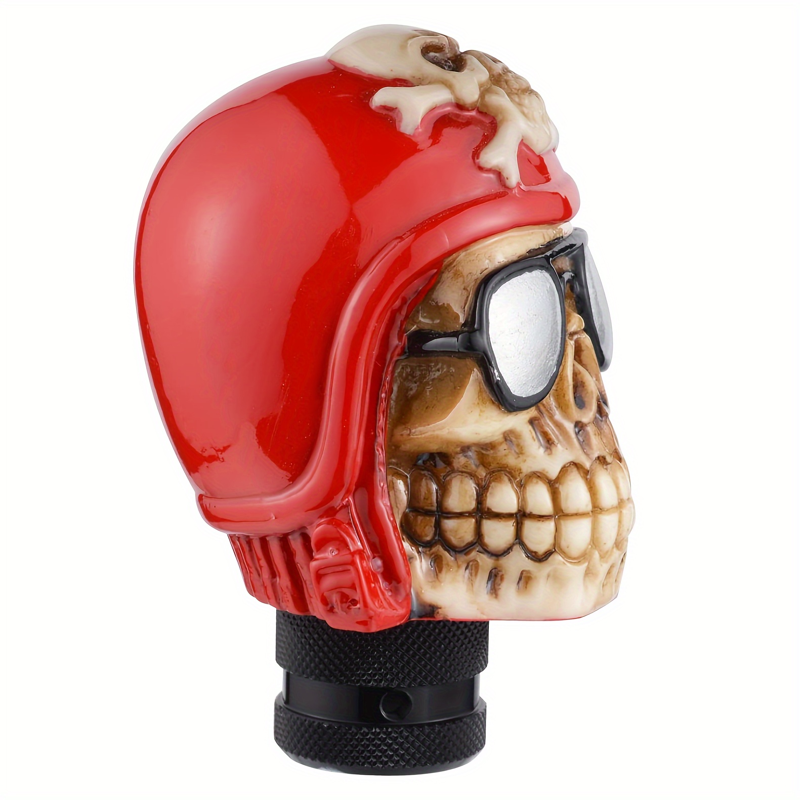 Skull Gear Knob Lever Stick Shifter Handle Red Skeleton - Temu