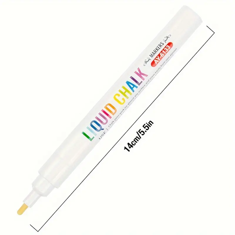 6pcs White Liquid Chalk Marker