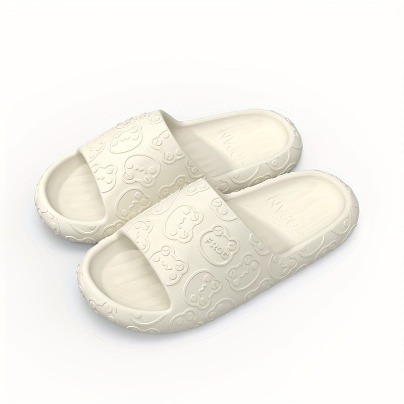 Men's Bear Head Slides Non Slip Slippers Open Toe Shoes