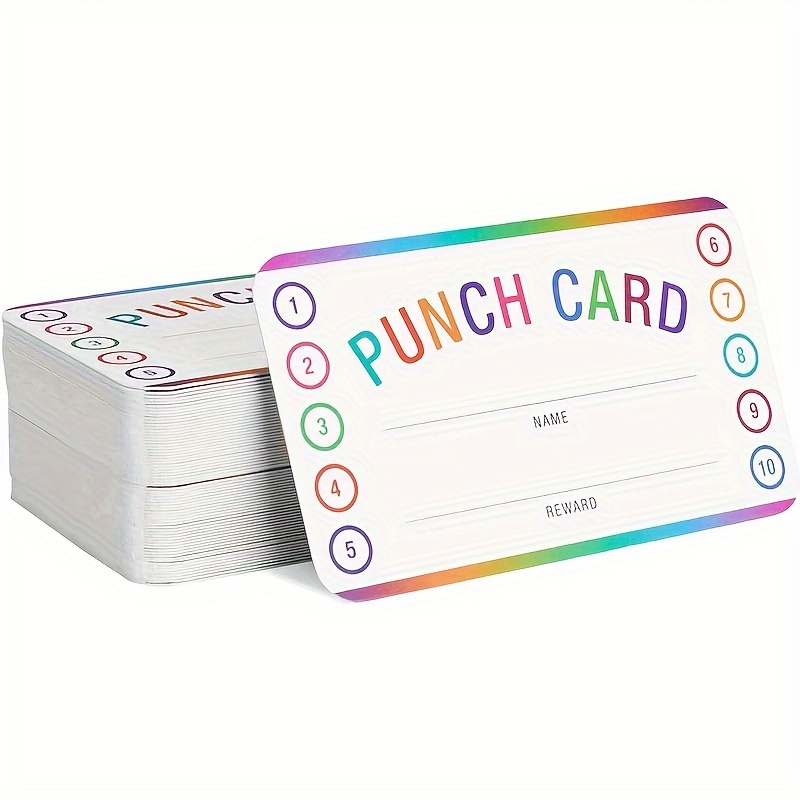 Punch Cards Suitable For Classroom Student Behavior Reward - Temu