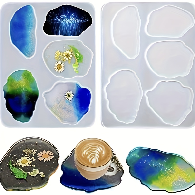 Thickened Round Coaster Resin Molds Coaster Silicone Molds - Temu