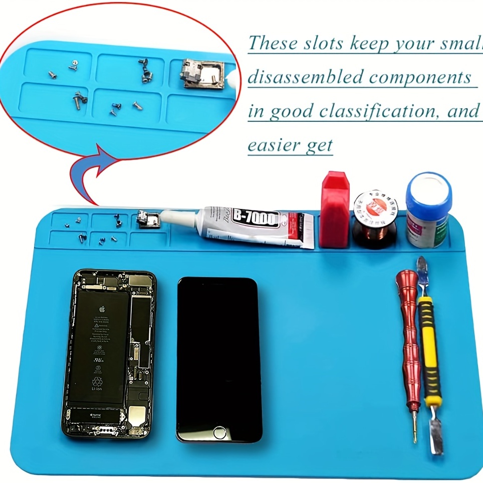 Soldering Mat - Heat-Resistant Silicone Electronic Repair Mat for