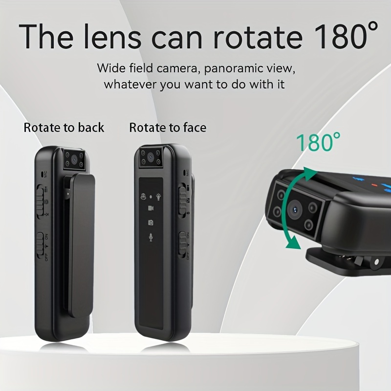 1080p Hd Mini Camera With Rotary Lens Portable Camera With - Temu Czech  Republic