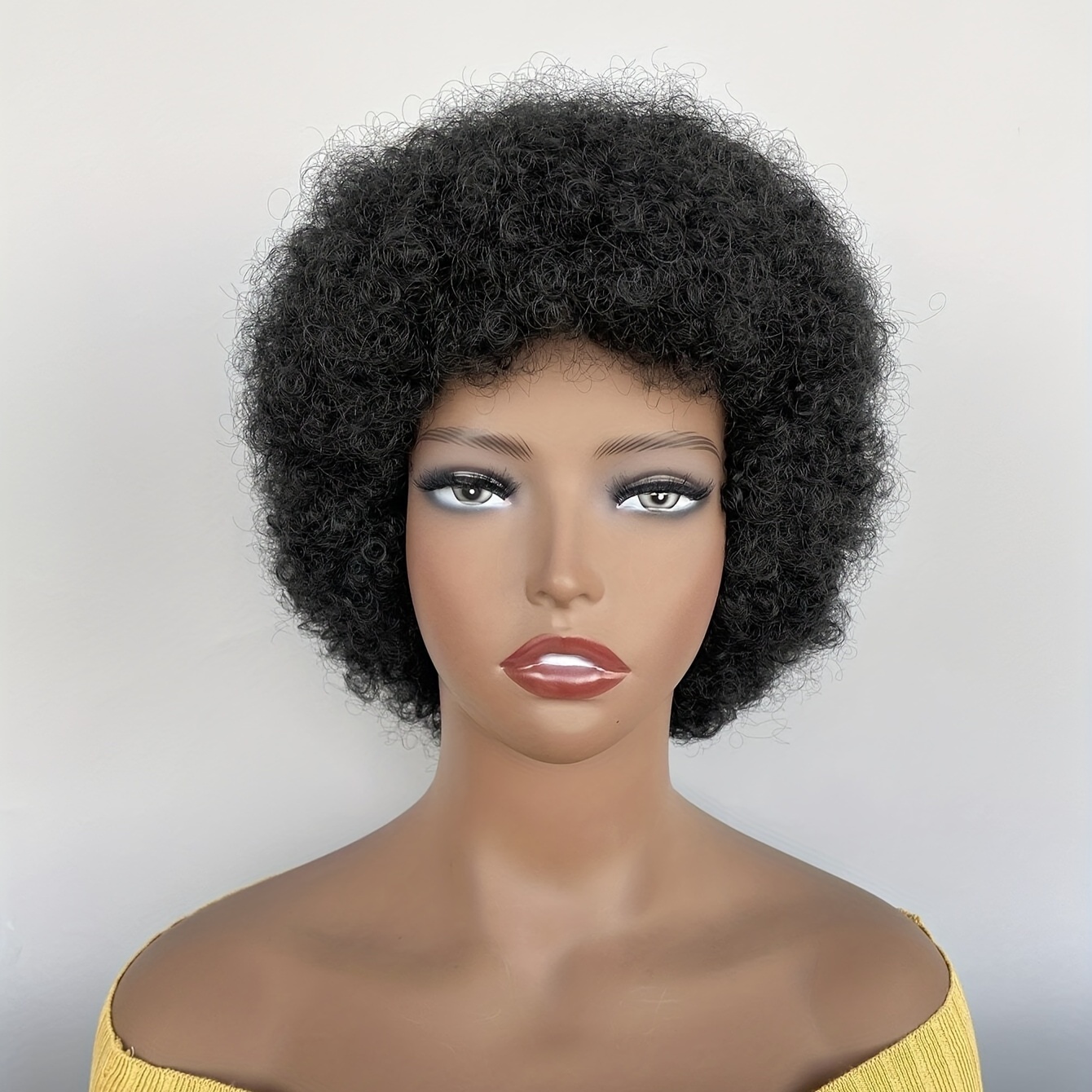 Large black online afro wig