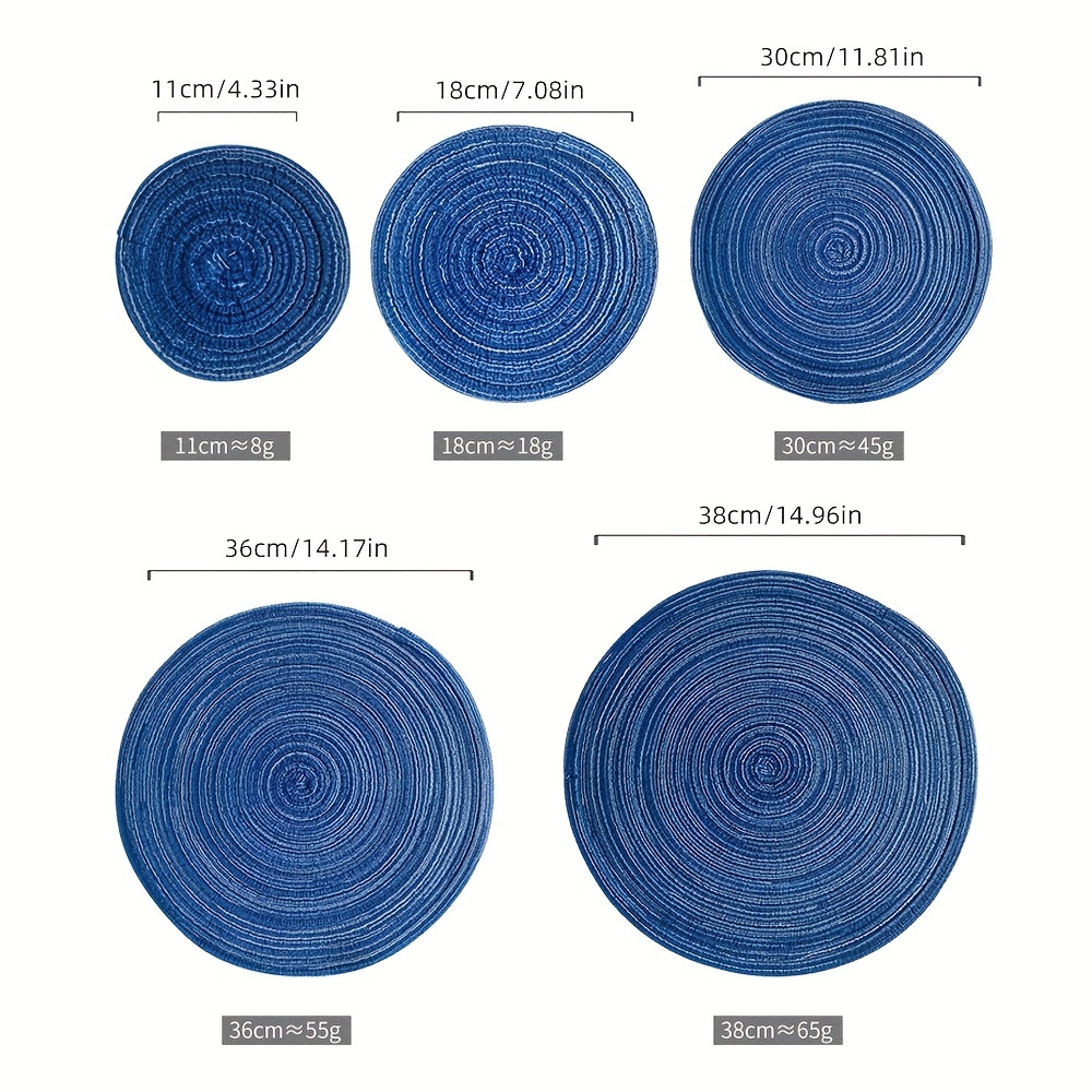 Placemat Round Placemats For Dining Table Heat Resistant Non - Temu