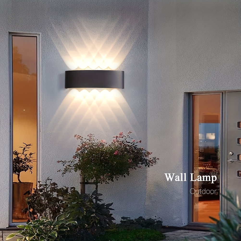 Lámpara de aplique negra moderna Luz LED montada en la pared