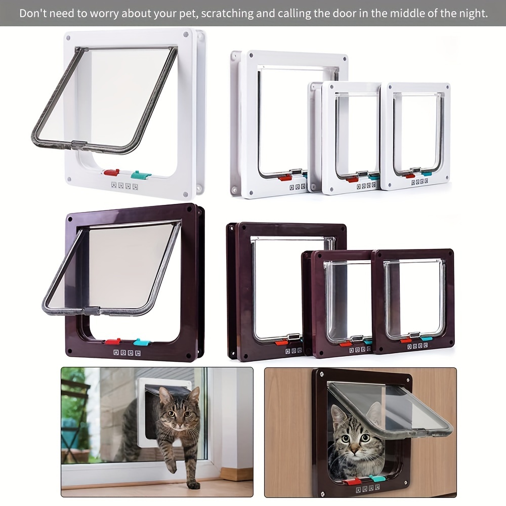 Extra Large Cat Door outer Size Pet Door Dog Cat 4 Switch Temu