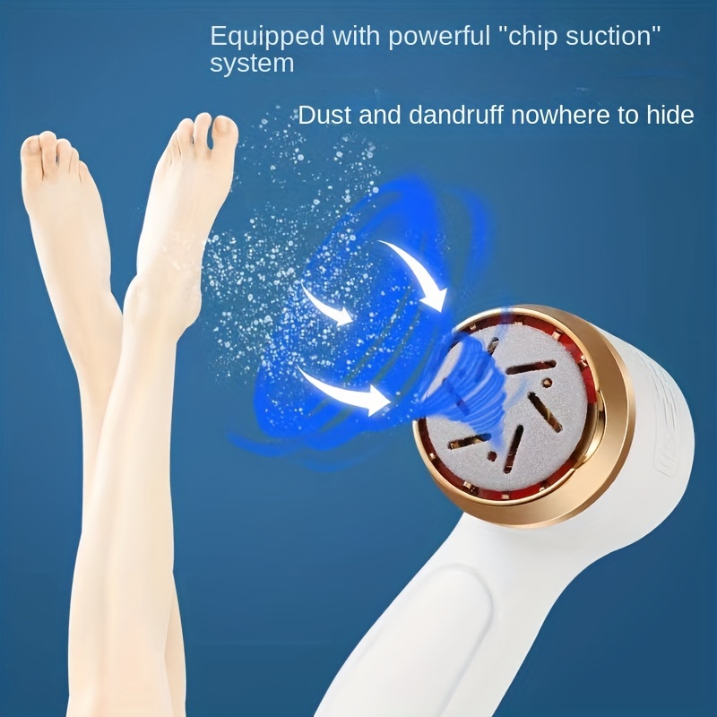 Rechargeable Electric Foot Callus Remover With Vacuum - 14-in-1 Waterproof  Foot Scrubber Dead Skin Remover - Pedicure Kit With 2 Speeds And Battery  Display - Foot Care Made Easy - Temu