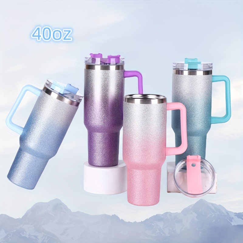 Tumbler With Lid And Straw Stainless Steel Thermal - Temu
