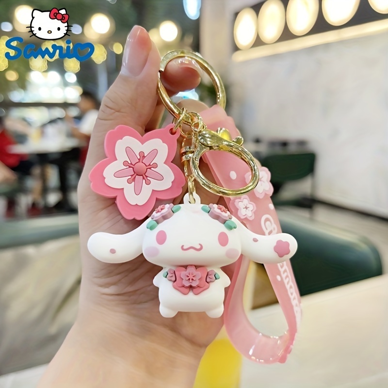 HELLO KITTY LITTLE TWIN STARS MY MELODY CINNAMOROLL 3D Womens Keychain Bag  Purse Charms For Handbags Decor Accessories Kawaii Inspired by You.