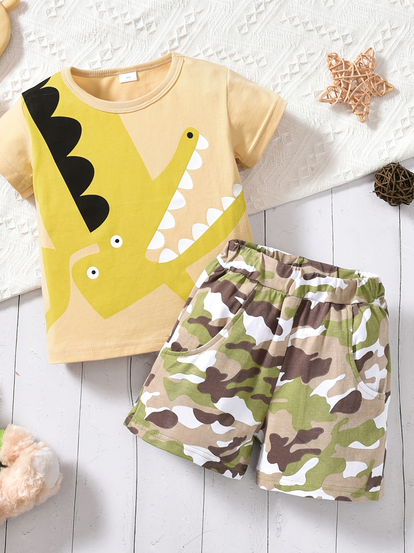 Yellow camouflage sale shorts