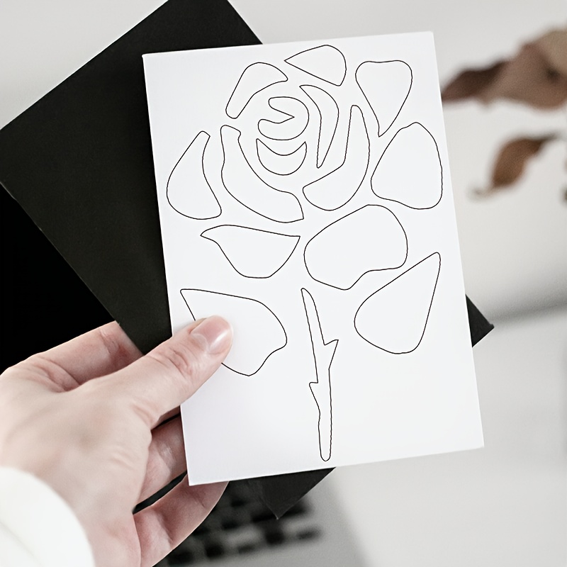 Rose Flower Stencils Reusable Rose Stencils For Painting On - Temu Malaysia