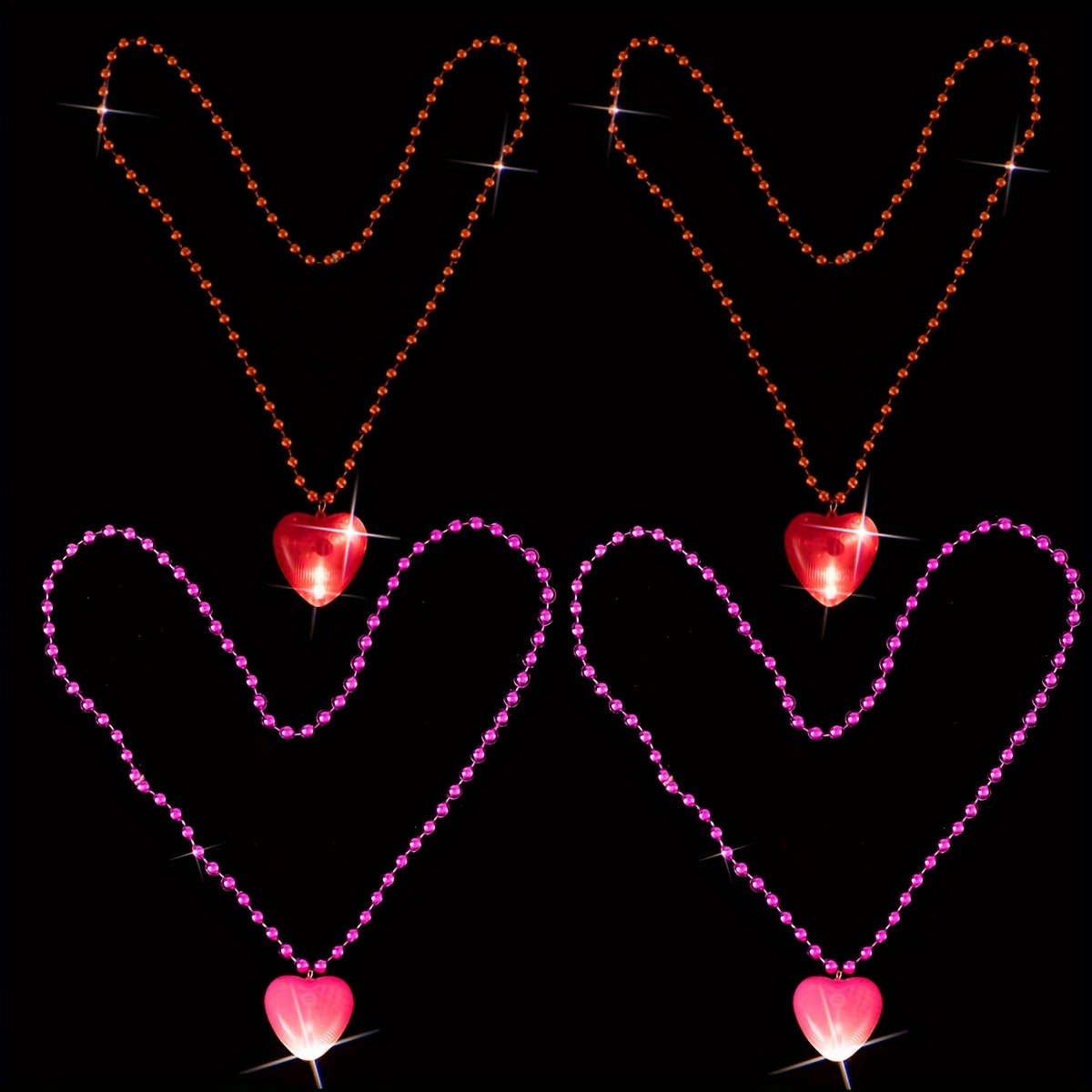 Flashing Led Light Up Heart Earring Party Favors For - Temu Canada