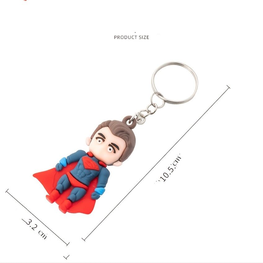 Cartoon Cute Hero Toy Key Chain Pendant Creative Exquisite Bag Hanging Gift  For Boys Girls - Toys & Games - Temu