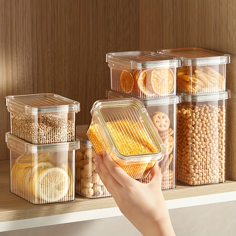 Airtight Food Storage Containers With Lids Candy Jars - Temu