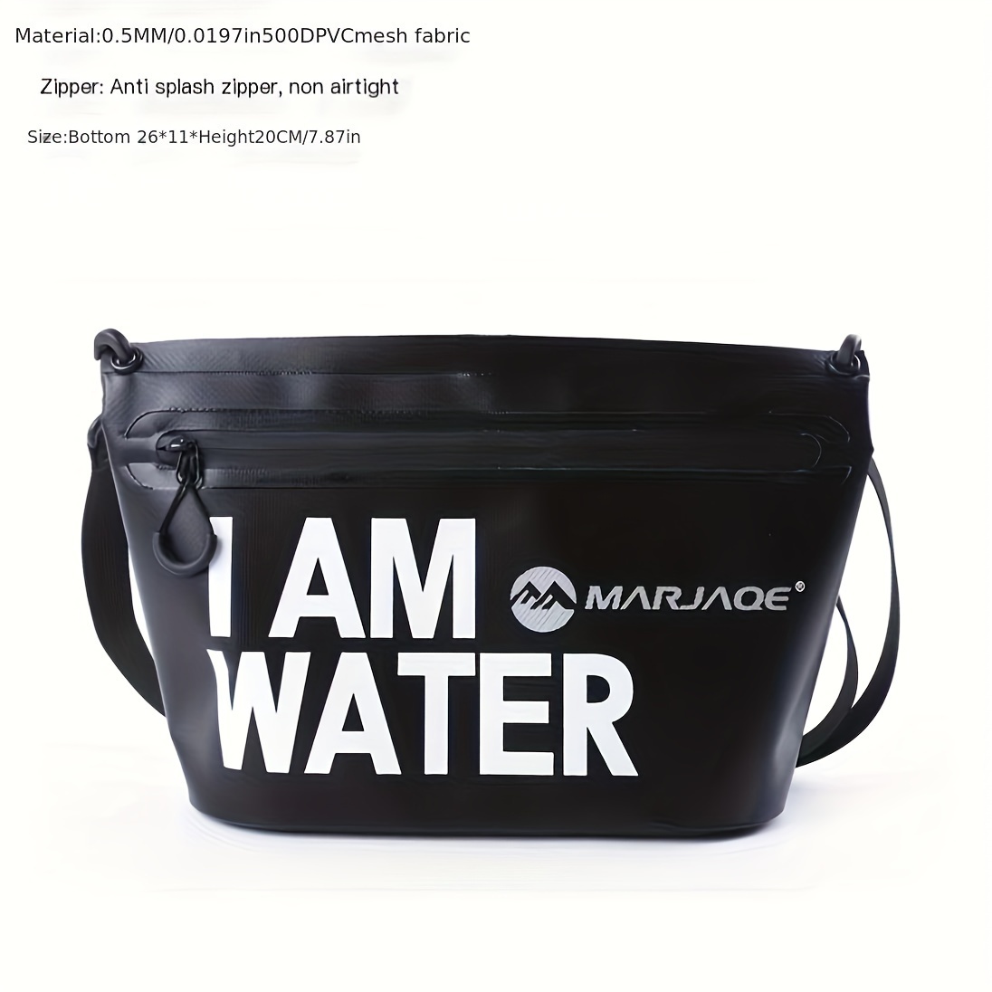 Waterproof Shoulder Bag Versatile Zipper Storage Bag Outdoor - Temu