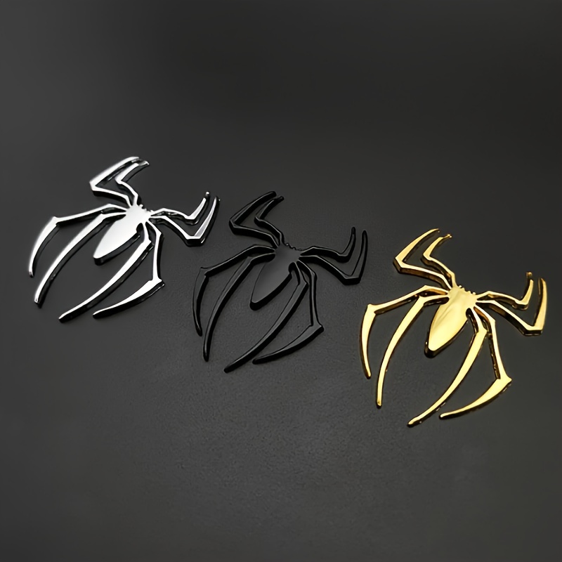 2pcs 3D Spider Shape Logo Badge Autocollants Pour Voiture Et Moto,  Accessoires Décoratifs De Style Moto, Autocollants Créatifs De Décoration  D'Halloween, - Temu France