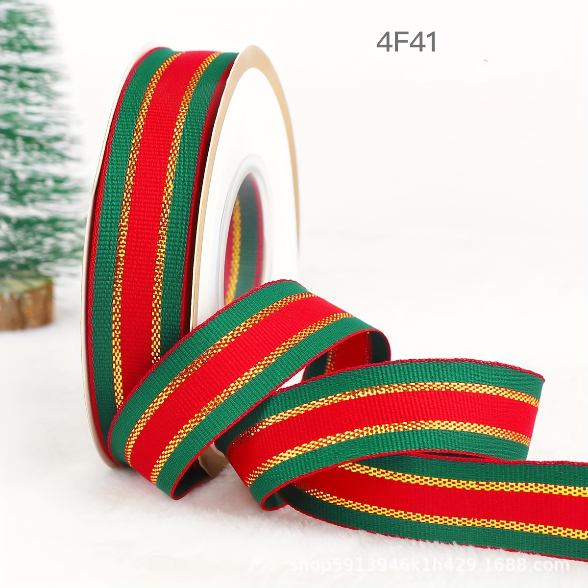 Christmas Ribbon Thin Gift Box Decorative Ribbon Printing - Temu