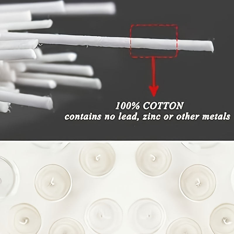 Wicks For Candle Making, 100pcs Cotton Candle Wick 6 Pre-Waxed For Candle  Making,Candle DIY,Premium Candle Making Supplies