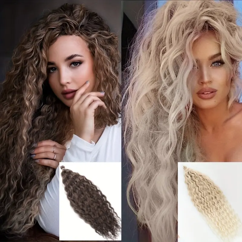 Synthetic Curly Braiding Hair  Synthetic Wavy Braiding Hair